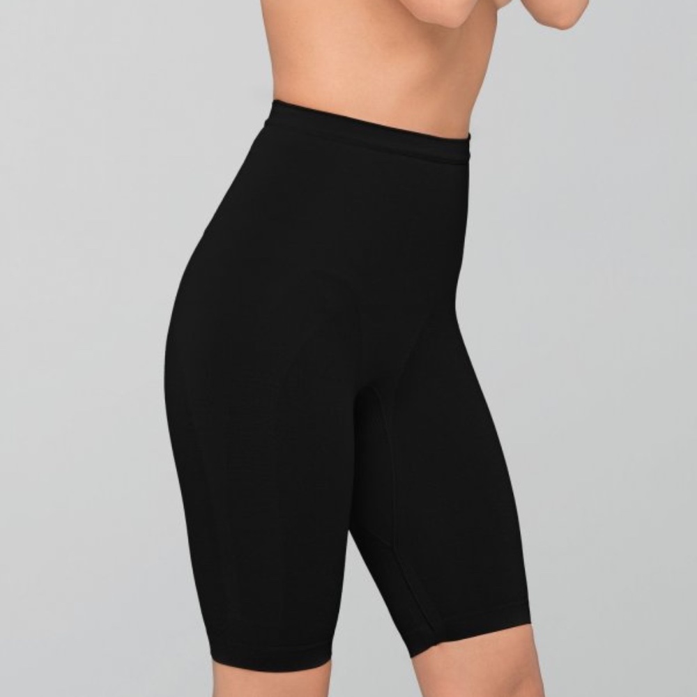 NEW Body Wrap High Waist Long Leg Thigh Shaper Shorts Panty 44820 Black